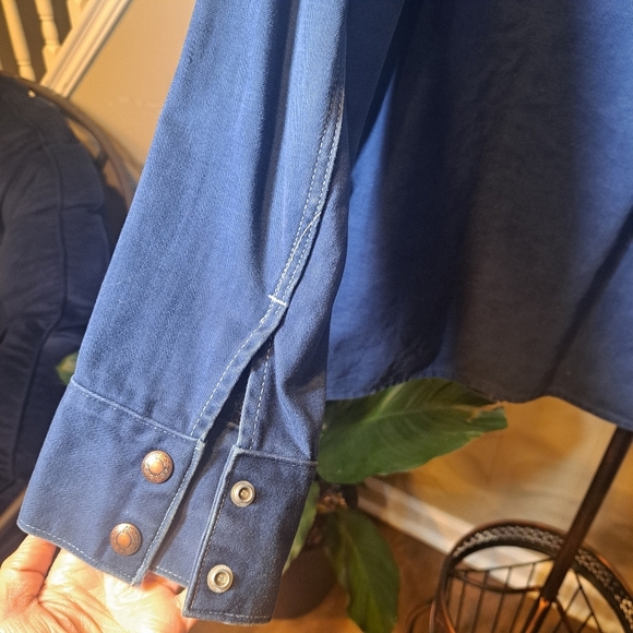 Vintage Mr. Leggs Western Wear Men's Snap Button Down Long Sleeve Medium - Picture 7 of 8